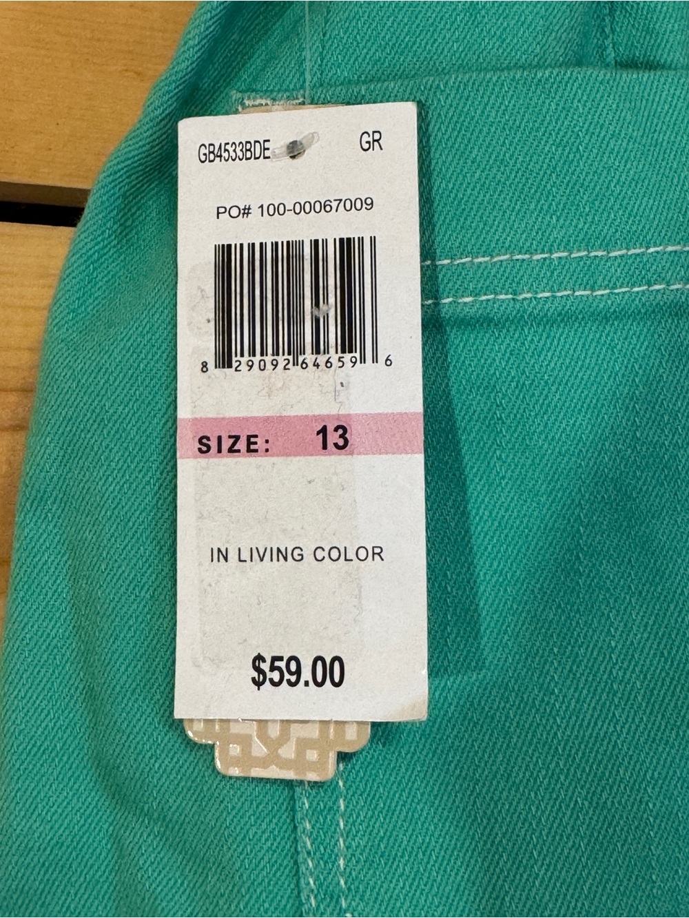 GB Girls Women’s Paperbag Waist Wide Leg Culotte Shorts Teal NWT Size 13 - Picture 6 of 11